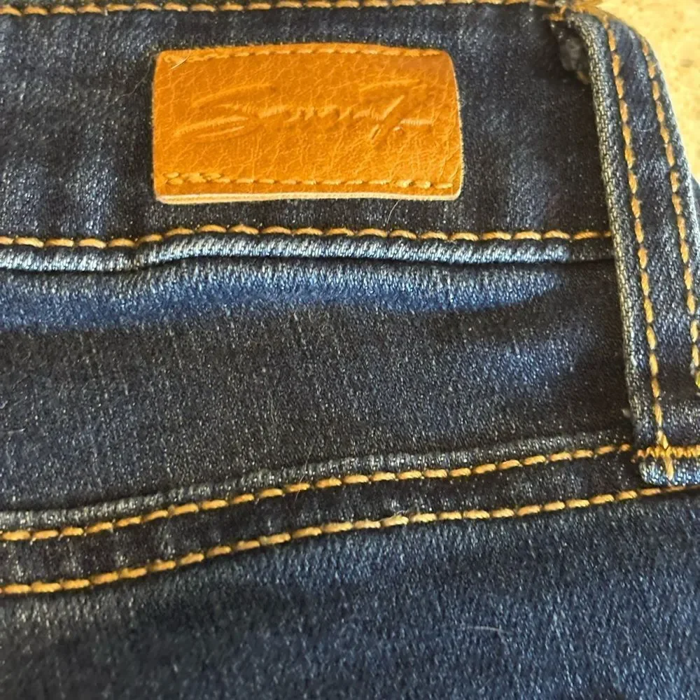 Dark Blue Denim Bermuda Shorts by Seven